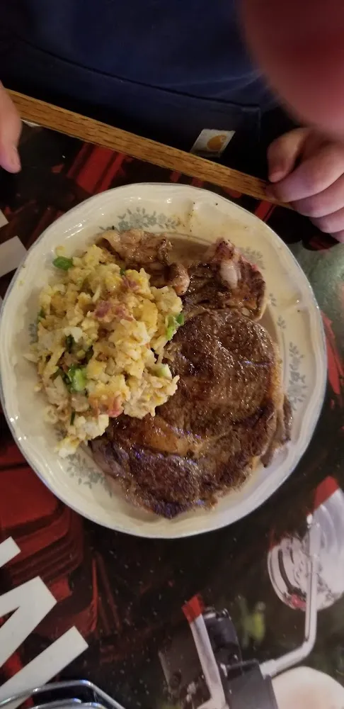 Prime Rib & Cheezy Hash Browns